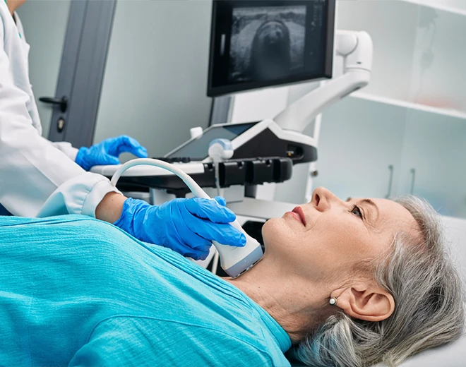 Ecografia nei Centri Medici Ergéa per il monitoraggio di organi e apparato muscoloscheletrico.